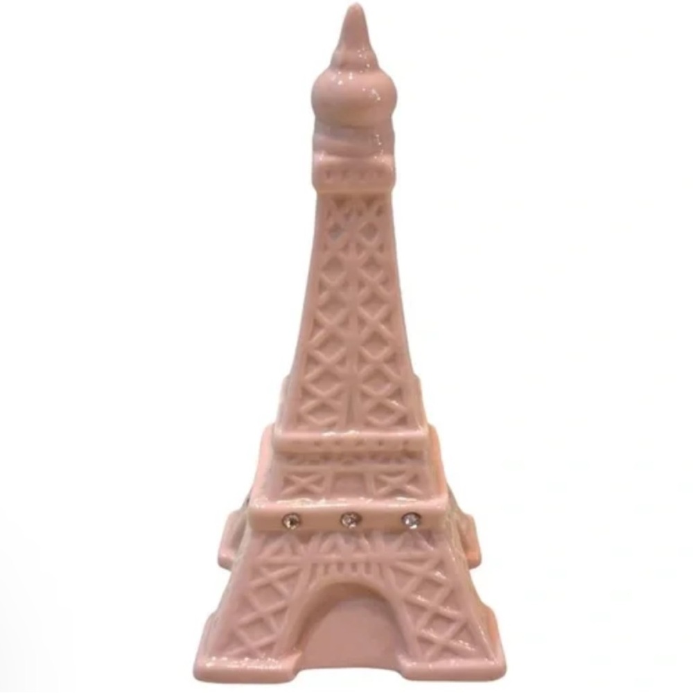 Pier 1 Pink Paris Eiffel Tower Ceramic Coin Bank